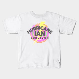 Hurricane Ian Survivor Kids T-Shirt